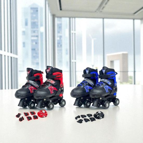 صورة سكيت أربع كفر مع أدوات السلامة